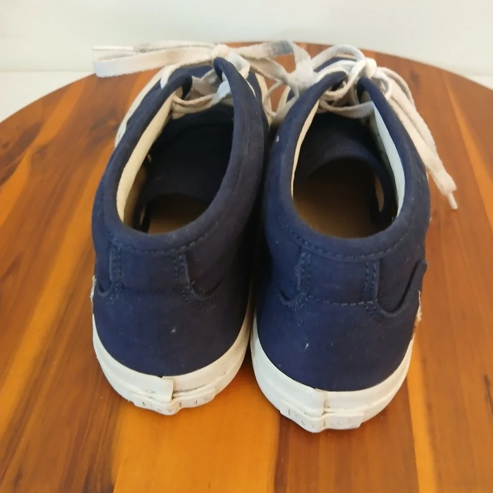 Polo Ralph Lauren Keaton Chukka Navy Canvas Sneakers Mens Size‎ 7.5 Mid Boots